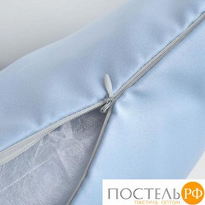 Подушка декоративная Этель, 40*40 см.,цв. голубой, блэкаут, 100% п/э   4165175