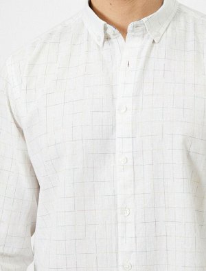 Рубашка Материал: %55 Rami, %45  Хлопок Параметры модели: рост: 188 cm, грудь: 99, талия: 75, бедра: 95 Надет размер: L