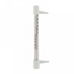 Пластиковый термометр оконный "Гвоздик" с картонной шкалой,в картоне (-50 +50),