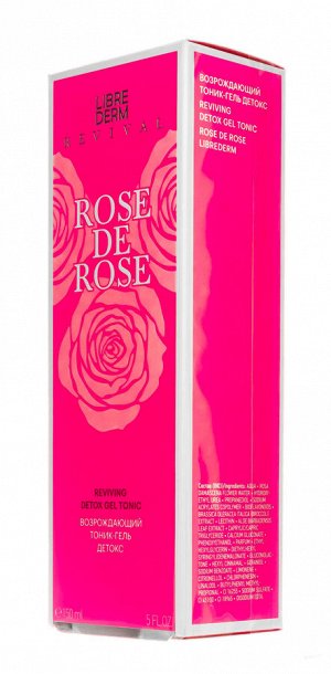 Либридерм Возрождающий тоник-гель детокс, 150 мл (Librederm, Rose de rose)