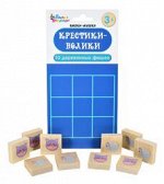 Игра настольная &quot;Крестики-нолики. Кошки-Мышки&quot; (деревянные фишки) европодвес