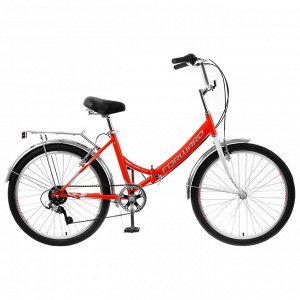 Велосипед 24" Forward Valencia 2.0, 2020, цвет красный/серый, размер 16"