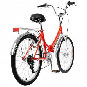 Велосипед 24" Forward Valencia 2.0, 2020, цвет красный/серый, размер 16"