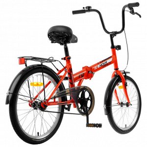 Велосипед 20" Novatrack TG30, 2020, цвет красный