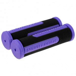 Грипсы Novatrack, 110 мм, цвет чёрный/фиолетовый