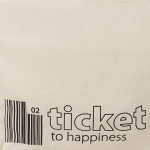 Сумка-шоппер Ticket, 42х9х32 см, отд без молнии, без подкладки, цвет бежевый