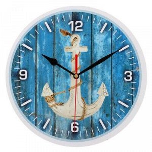 Часы настенные, серия: Море, "Якорь", 24 см