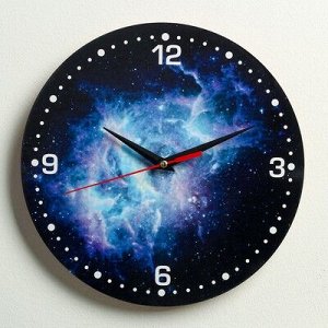 Часы настенные, серия: Интерьер, "Космос", 24 см, микс