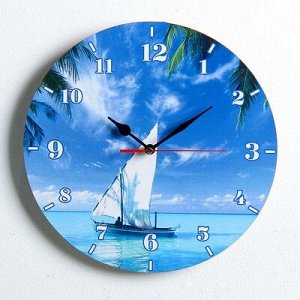 Часы настенные, серия: Море, "Парус", 24 см