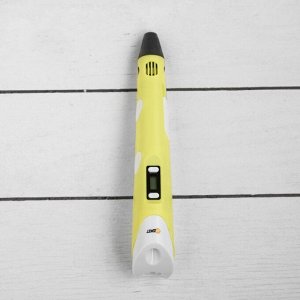 3D ручка 3Dali Plus, ABS и PLA, KIT FB0021Y, желтая (+ трафарет и пластик)