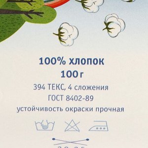 Нитки вязальные "Детская сказка" 250м/100гр 100% хлопок цвет 2102