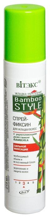 Витэкс Спрей-фиксин для укладки волос Bamboo style, сильная фиксация 215 мл
