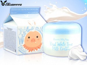 Elizavecca Крем для лица и тела с козьим молоком Milky Piggy Real White Time Milk Cream