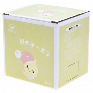 "Лист" Сахарница фарфоровая 220мл, д9,5см h7см, деколь с золотом, ободок, в цветной коробке (Китай)
