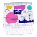 Ватные палочки Bella «Cotton», 200 шт. в пласт. кор.