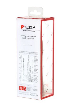 Насадка на член KOKOS реалистичная с имитацией пирсинга, Ø 3,7 см
