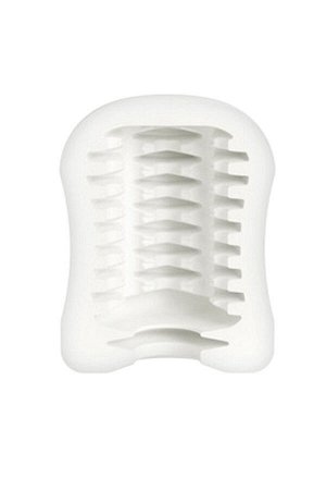 Мастурбатор mystim masturbatin ribbed ritay, tpe, белый, 4,5 см