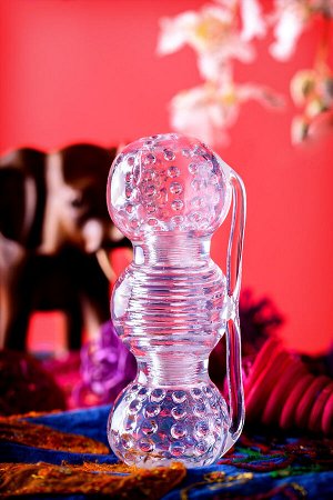 Мастурбатор нереалистичный Lingam, Прозрачный, 15,5 см
