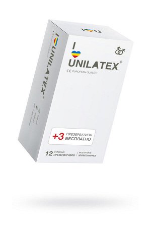 ПРЕЗЕРВАТИВЫ UNILATEX "MULTIFRUITS" цветные ароматизированные, 12 шт