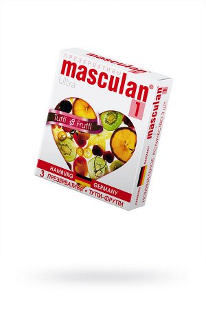 ПРЕЗЕРВАТИВЫ MASCULAN 1 ULTRA (ТУТТИ-ФРУТТИ) 3 штуки