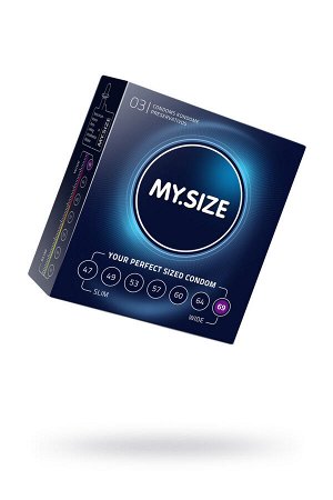 Презервативы "MY.SIZE" №3, латекс, 22,3 см, 6,9 см, 3 шт.