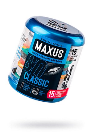 Презервативы MAXUS Классические в пластиковой банке № 12 шт