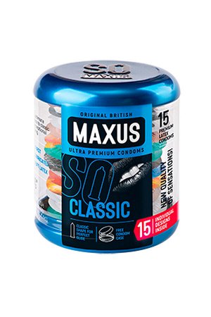 Презервативы в железном кейсе Maxus классические Classic №15