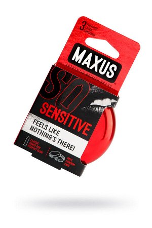 Презервативы MAXUS Ultra thin №3 в железном кейсе, ультратонкие, 3 шт