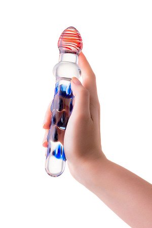 Фаллоимитатор стеклянный Sexus Glass, 13,5 см, Ø 3,5 см, прозрачный