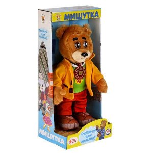 ST0066X МЯГКАЯ ИГРУШКА "МУЛЬТИ-ПУЛЬТИ" МИШУТКА 25СМ "СПОКОЙНОЙ НОЧИ, МАЛЫШИ", РУСС. ЧИП В КОР. в кор.12шт