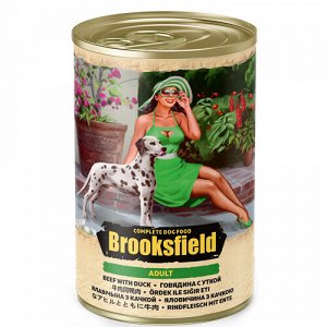 Brooksfield конс 400гр д/соб Говядина/Утка/Рис