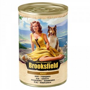 Brooksfield конс 400гр д/соб Говядина/Рис