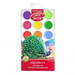 Акварель ArtBerry, 18 цветов, в пластиковой коробке, УФ-защита яркости, европодвес