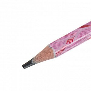 Карандаш чернографитный 3 мм ArtGraphix. Fun «Фламинго», НВ, трёхгранный, пластиковый корпус