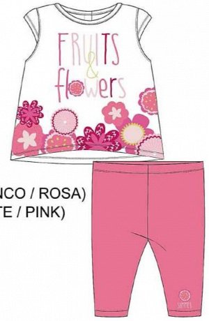 Костюм Костюм для девочки состоит из футболки и леггинс. Футболка с коротким рукавом. Застежка на спинке на три пуговицы. 95% хлопок, 5 % эластан.
LOSAN Испания. Ликвидация