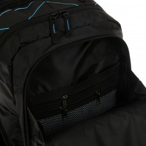Рюкзак школьный, Luris «Тайлер», 40 х 29 х 17 см, эргономичная спинка, «Абстракт», чёрный