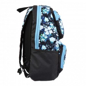 Рюкзак молодёжный, Luris «Рамон», 41 х 28 х 19 см, эргономичная спинка, «Цветы»
