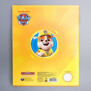 Тетрадь 12 листов линейка &quot;Щенячий патруль&quot;, 5 видов МИКС, PAW Patrol