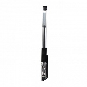Ручка гелевая DENISE, пулевидный пишущий узел 0.5 мм, чернила чёрные, с резиновым упором