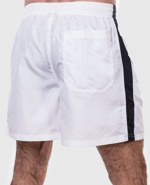 Белые мужские шорты с фразой-талисманом НИ ПУХА, НИ ПЕРА – подарок, который легко переплюнет любой сувенир №1004