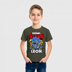 Детская футболка хлопок «BRAWL STARS WEREWOLF LEON»