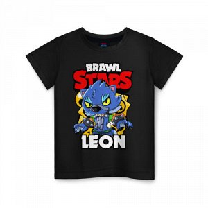 Детская футболка хлопок «BRAWL STARS WEREWOLF LEON»