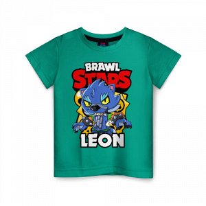 Детская футболка хлопок «BRAWL STARS WEREWOLF LEON»