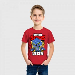 Детская футболка хлопок «BRAWL STARS WEREWOLF LEON»