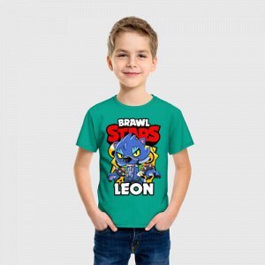 Детская футболка хлопок «BRAWL STARS WEREWOLF LEON»