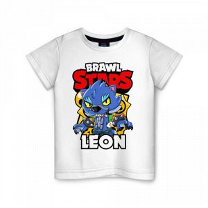 Детская футболка хлопок «BRAWL STARS WEREWOLF LEON»