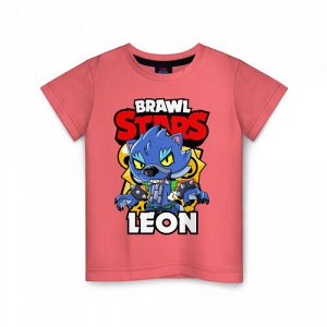 Детская футболка хлопок «BRAWL STARS WEREWOLF LEON»