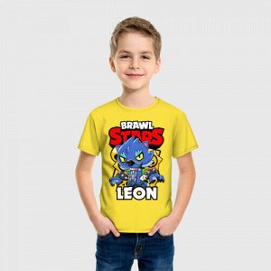 Детская футболка хлопок «BRAWL STARS WEREWOLF LEON»