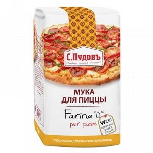 Мука для пиццы С.Пудовъ, бум/пак, 1 кг