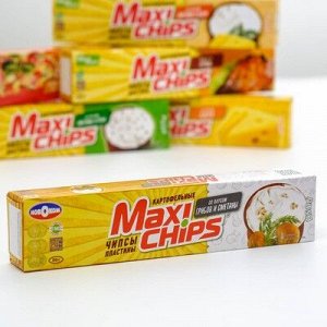 Чипсы картофельные пластины Мaxi-Chips со вкусом Грибов и сметаны 50 г